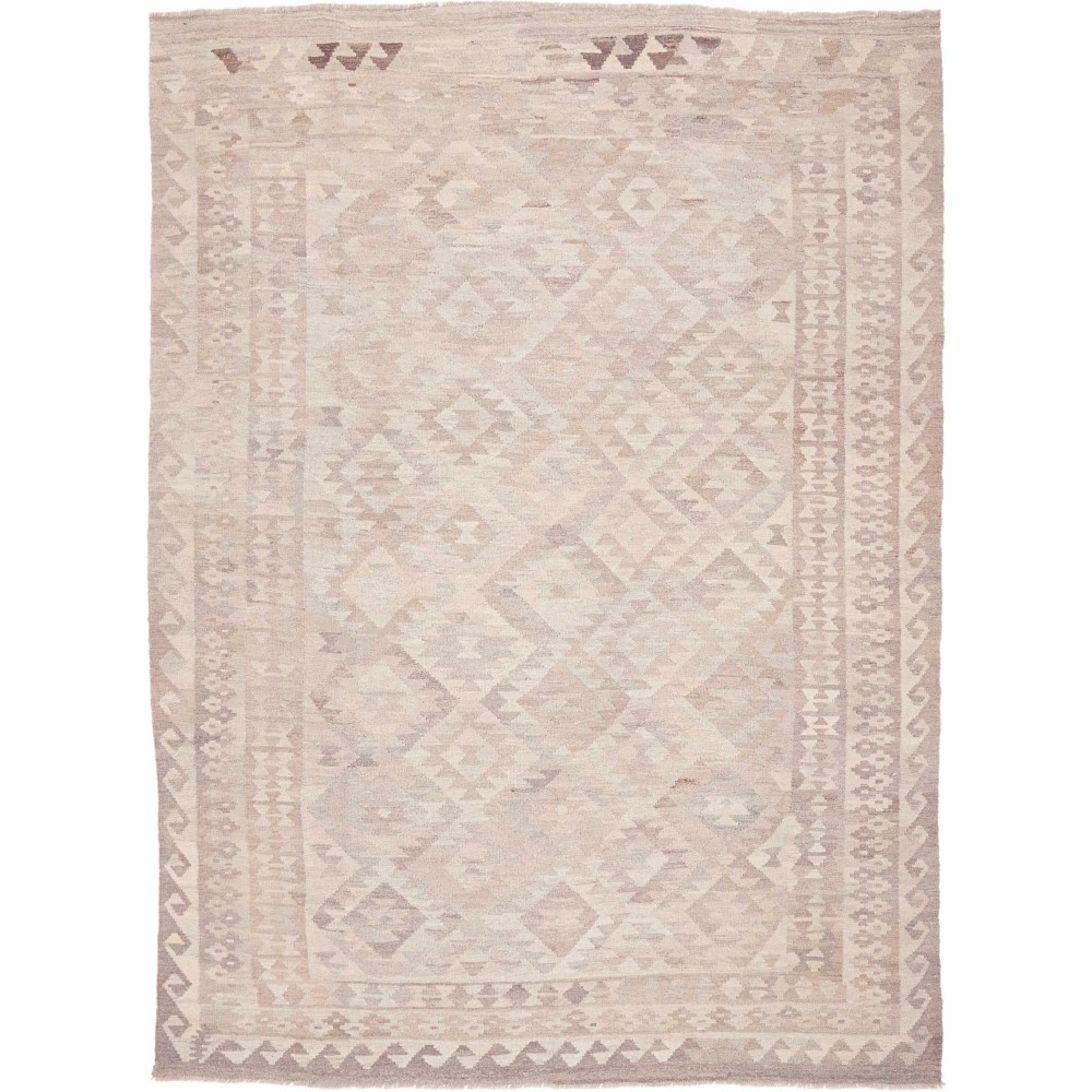 Tappeto Kilim Afghanistan beige bianco 208x286