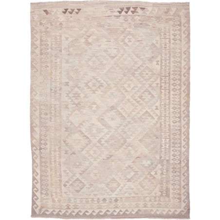 Tappeto Kilim Afghanistan beige bianco 208x286
