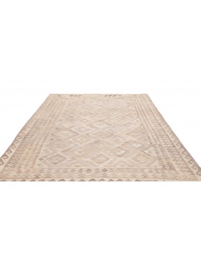 Tappeto Kilim Afghanistan beige bianco 208x286