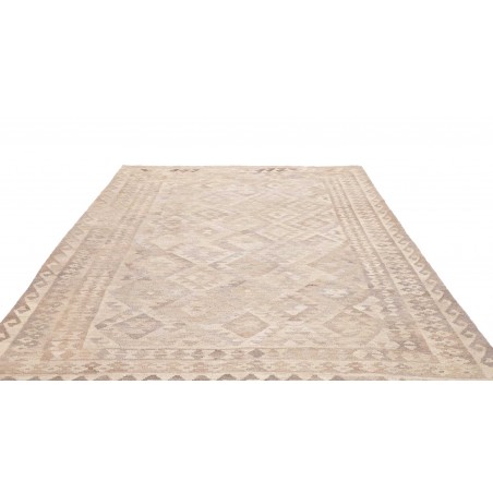 Tappeto Kilim Afghanistan beige bianco 208x286