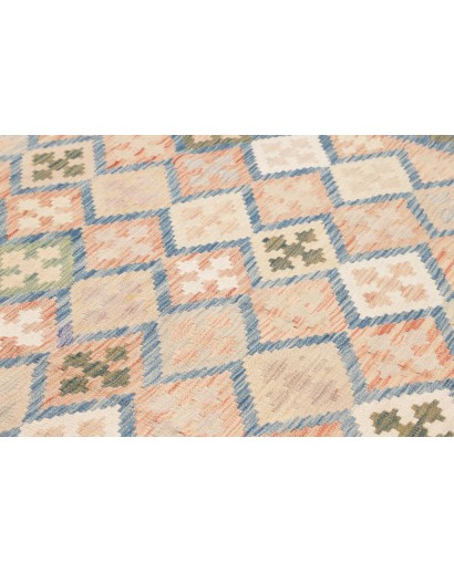 Tappeto Kilim Afghanistan bianco giallo 200x292