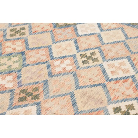 Tappeto Kilim Afghanistan bianco giallo 200x292