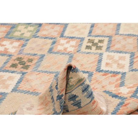 Tappeto Kilim Afghanistan bianco giallo 200x292