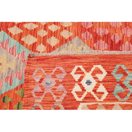 Tappeto Kilim Afghanistan arancione marrone 208x291