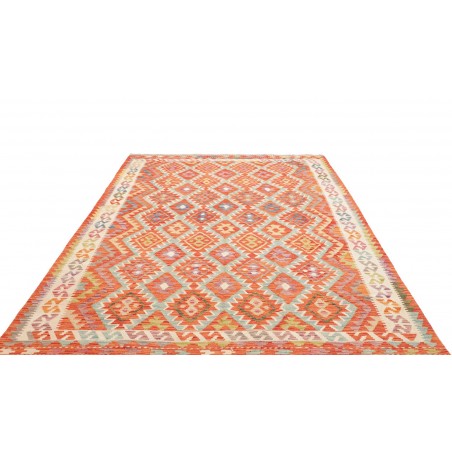 Tappeto Kilim Afghanistan marrone rosso 195x285