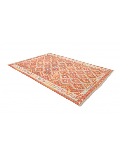 Tappeto Kilim Afghanistan marrone rosso 195x285