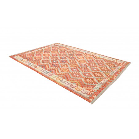 Tappeto Kilim Afghanistan marrone rosso 195x285