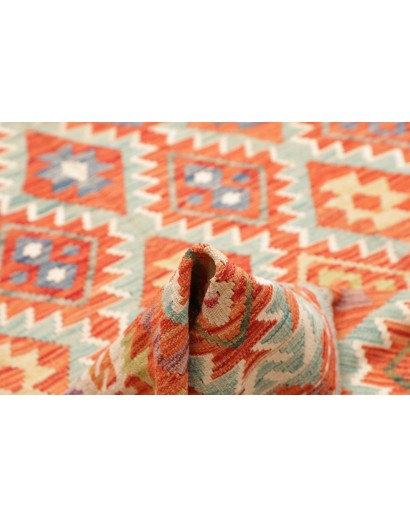 Tappeto Kilim Afghanistan marrone rosso 195x285