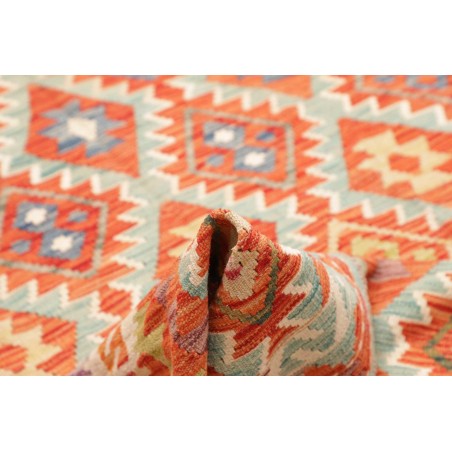 Tappeto Kilim Afghanistan marrone rosso 195x285