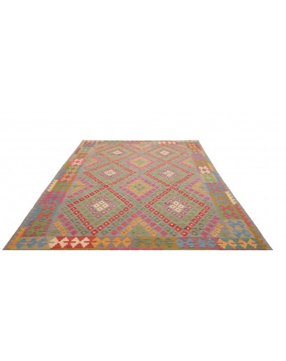 Tappeto Kilim Afghanistan marrone beige 202x298
