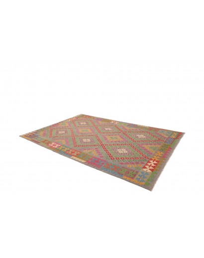Tappeto Kilim Afghanistan marrone beige 202x298