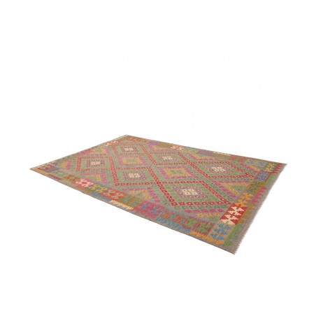 Tappeto Kilim Afghanistan marrone beige 202x298