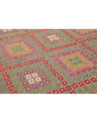 Tappeto Kilim Afghanistan marrone beige 202x298