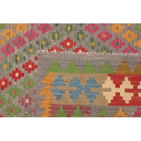 Tappeto Kilim Afghanistan marrone beige 202x298