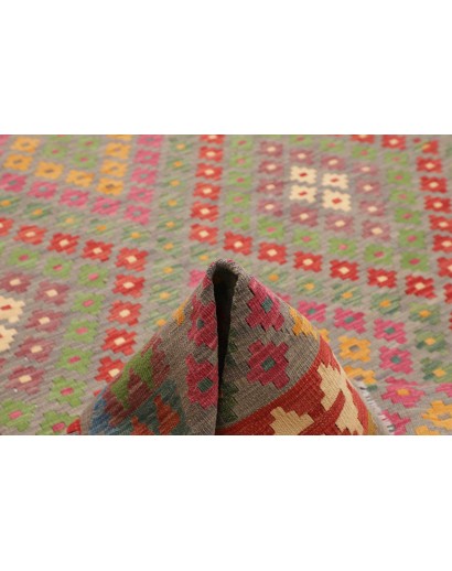 Tappeto Kilim Afghanistan marrone beige 202x298