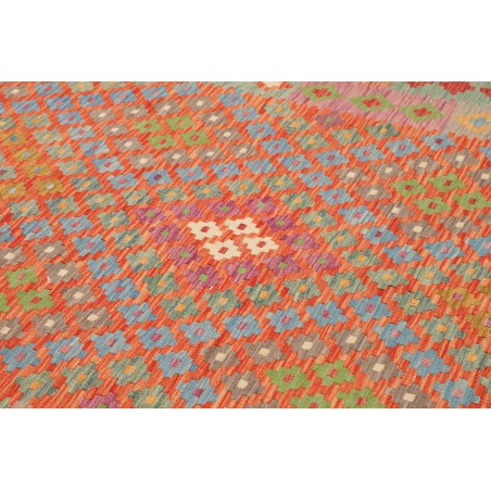 Tappeto Kilim Afghanistan marrone azzurro 203x291