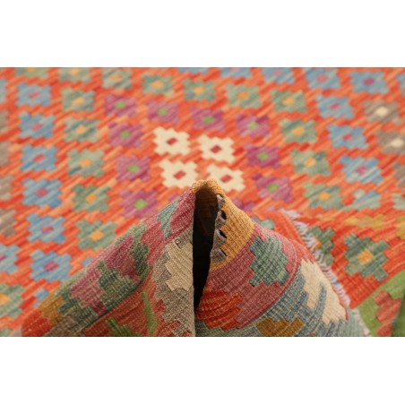 Tappeto Kilim Afghanistan marrone azzurro 203x291