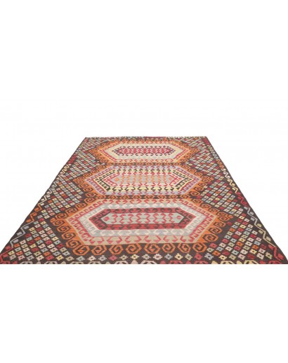 Tappeto Kilim Afghanistan verde rosso 201x290