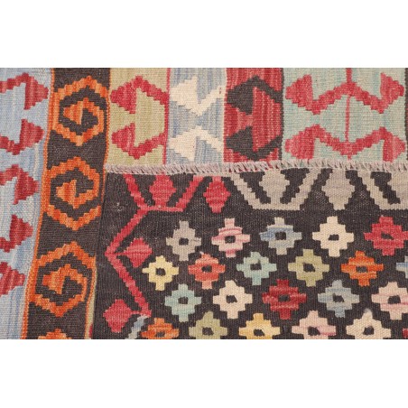 Tappeto Kilim Afghanistan verde rosso 201x290