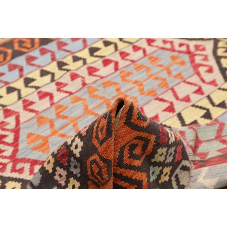 Tappeto Kilim Afghanistan verde rosso 201x290