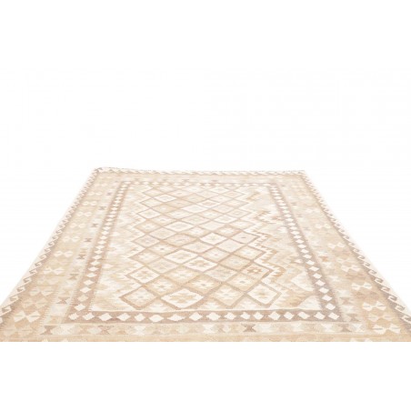 Tappeto Kilim Afghanistan bianco beige 202x286