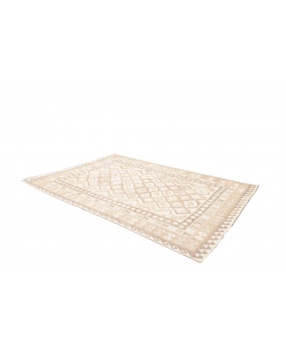 Tappeto Kilim Afghanistan bianco beige 202x286