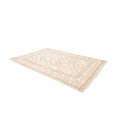 Tappeto Kilim Afghanistan bianco beige 202x286