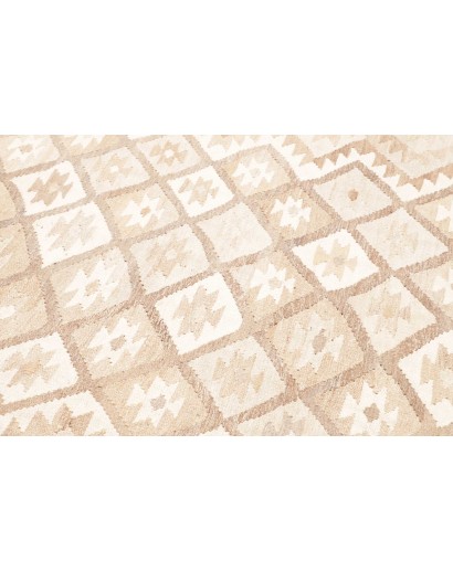 Tappeto Kilim Afghanistan bianco beige 202x286