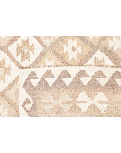 Tappeto Kilim Afghanistan bianco beige 202x286