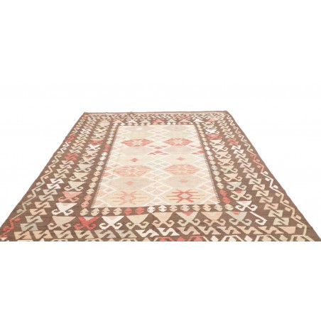 Tappeto Kilim Afghanistan giallo azzurro 204x292