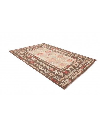 Tappeto Kilim Afghanistan giallo azzurro 204x292