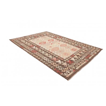 Tappeto Kilim Afghanistan giallo azzurro 204x292