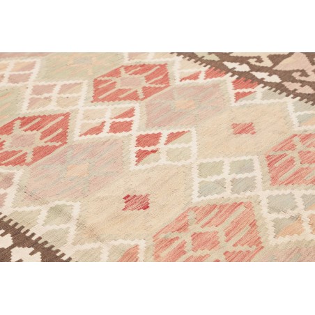 Tappeto Kilim Afghanistan giallo azzurro 204x292