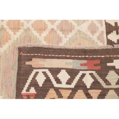 Tappeto Kilim Afghanistan giallo azzurro 204x292
