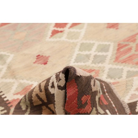 Tappeto Kilim Afghanistan giallo azzurro 204x292