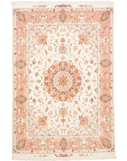 Tappeto Tabriz 70 Raj Persia beige marrone 148x219