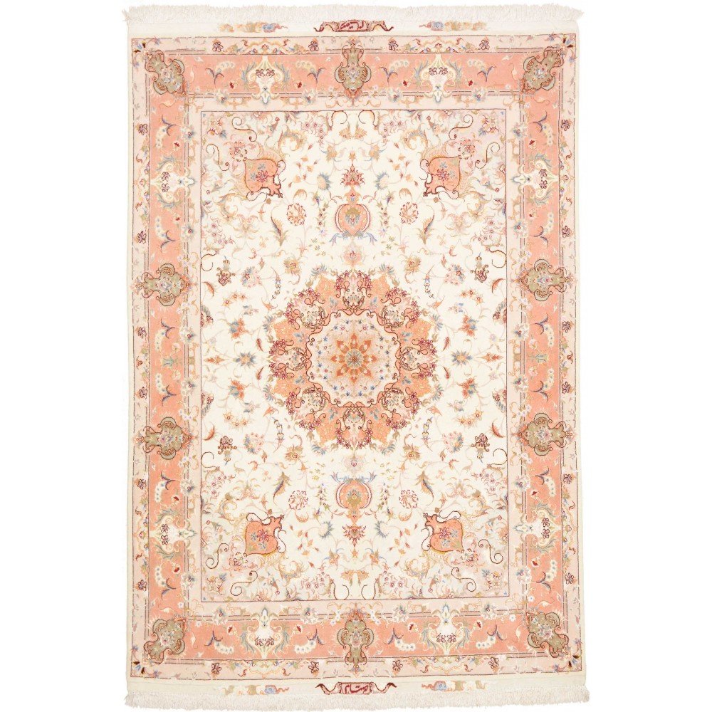 Tappeto Tabriz 70 Raj Persia beige marrone 148x219