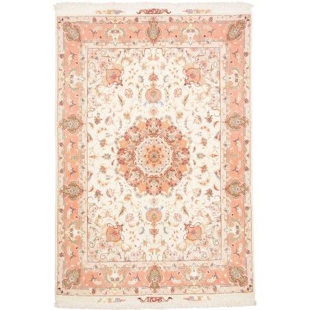 Tappeto Tabriz 70 Raj Persia beige marrone 148x219