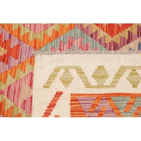 Tappeto Kilim Afghanistan marrone azzurro 198x338