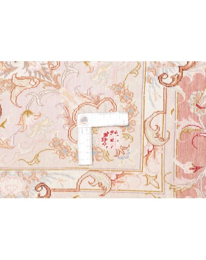 Tappeto Tabriz 70 Raj Persia bianco marrone 149x220