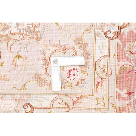 Tappeto Tabriz 70 Raj Persia bianco marrone 149x220