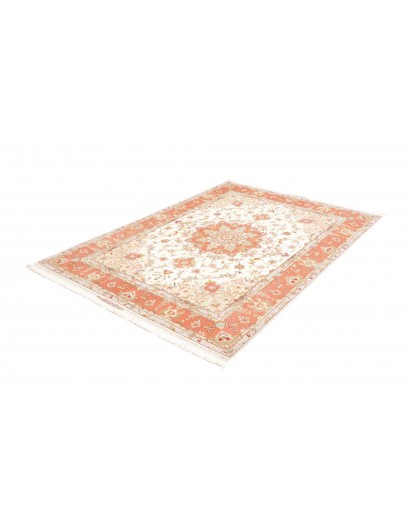 Tappeto Tabriz 70 Raj Persia beige bianco 155x213