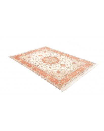 Tappeto Tabriz 70 Raj Persia beige bianco 155x213