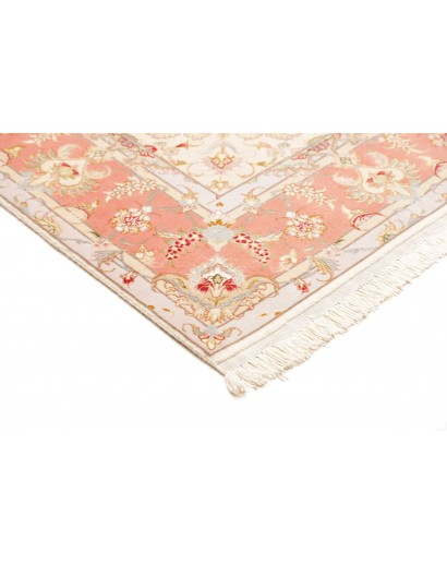 Tappeto Tabriz 70 Raj Persia beige bianco 155x213