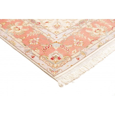 Tappeto Tabriz 70 Raj Persia beige bianco 155x213