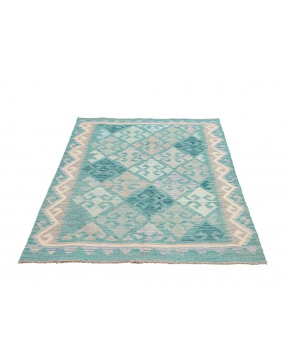 Tappeto Kilim Afghanistan beige blu 101x149