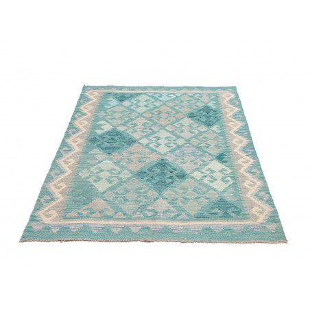 Tappeto Kilim Afghanistan beige blu 101x149