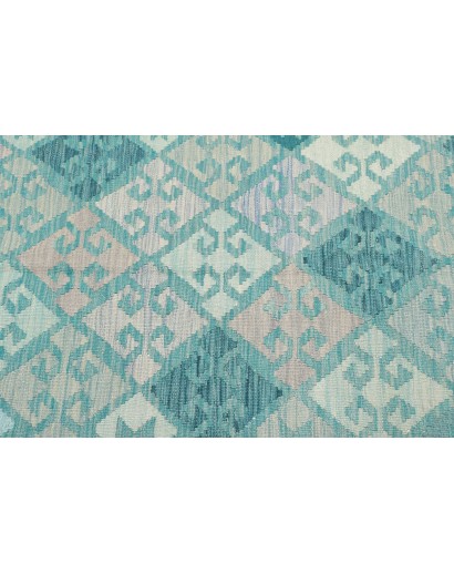 Tappeto Kilim Afghanistan beige blu 101x149