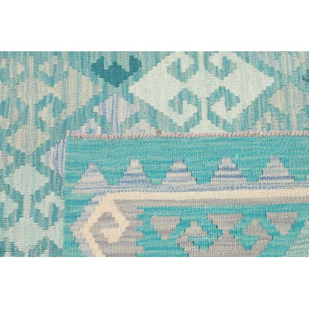 Tappeto Kilim Afghanistan beige blu 101x149