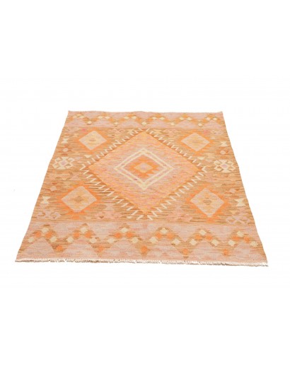 Tappeto Kilim Afghanistan marrone arancione 102x150